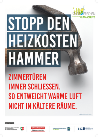 Kampagnenflyer "Stopp den Heizkostenhammer"