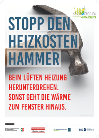 Kampagnenflyer "Stopp den Heizkostenhammer"