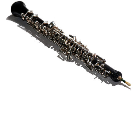 Die Oboe auf weißem Hintergrund