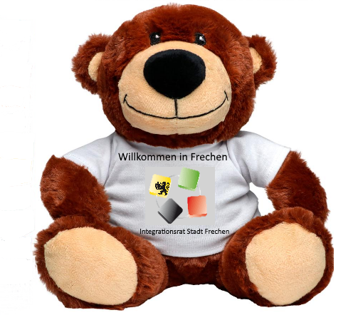 Teddy mit T-Shirt "Willkommen in Frechen"